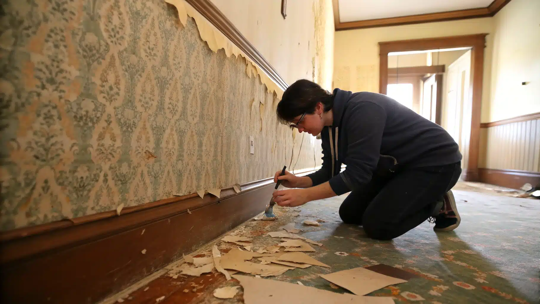 comment décoller du papier peint