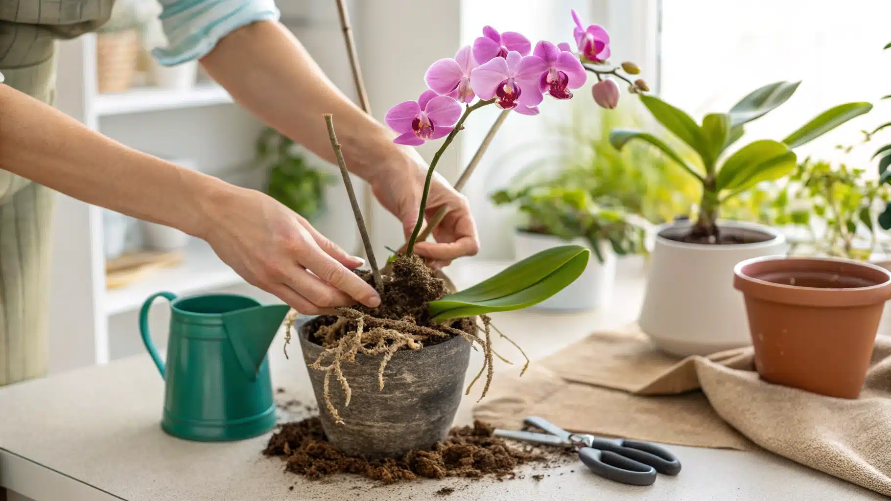 comment rempoter une orchidée