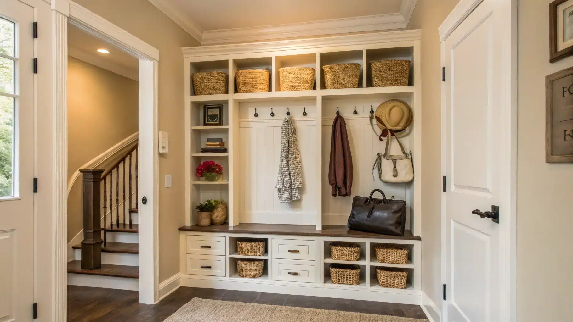 entrée d'une petite maison